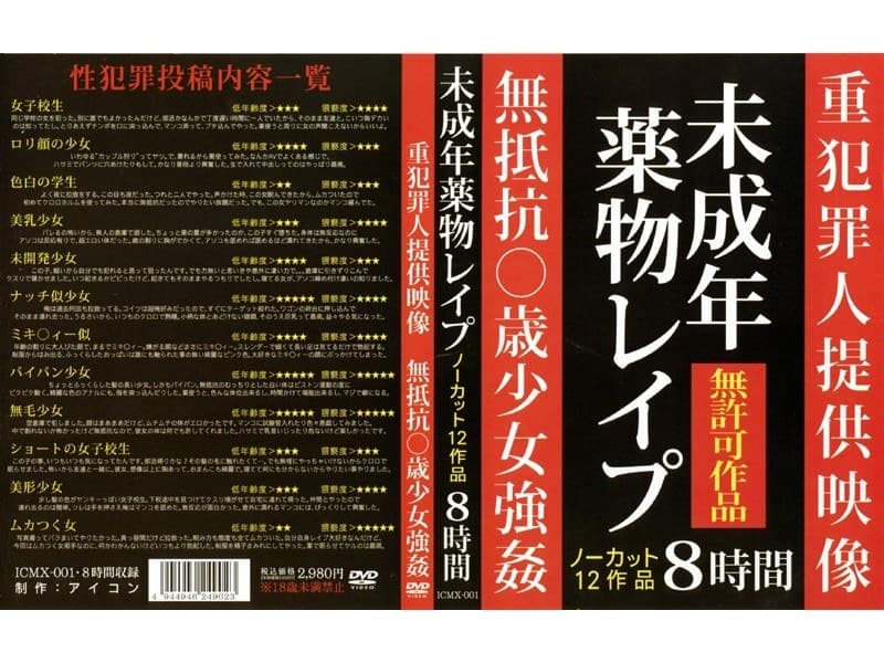 未成年●物レ●プ
