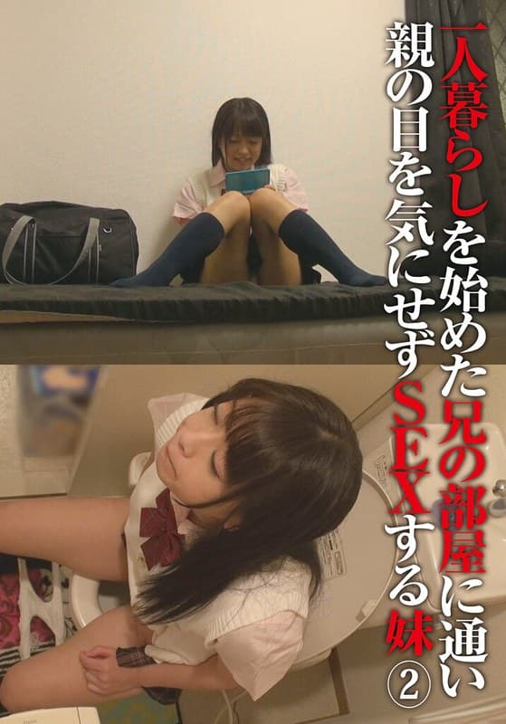 一人暮らしを始めた兄の部屋に通い親の目を気にせずSEXする妹(2)