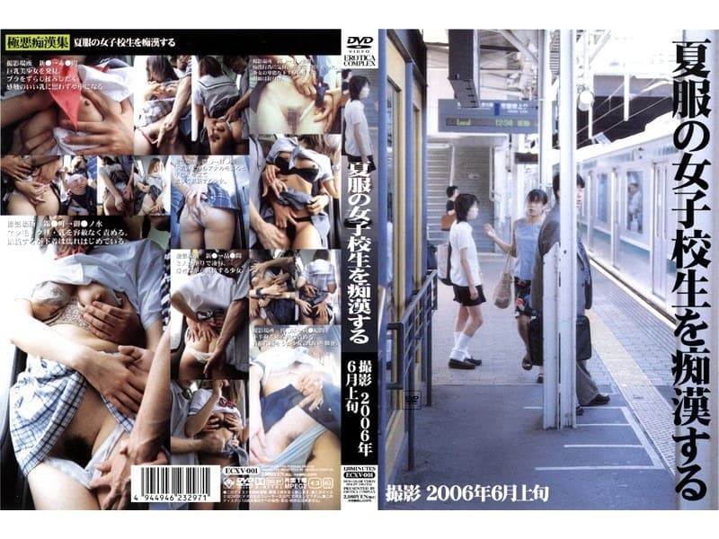 夏服の女子校生を痴●する