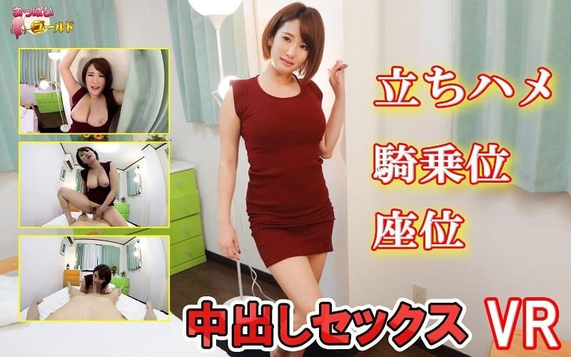 【VR】巨乳美人妻は、男を泊まらせ挑発立ちハメ、ズボズボ中出し!2回目は騎乗位でズコバコ挿入、もう丸見え!