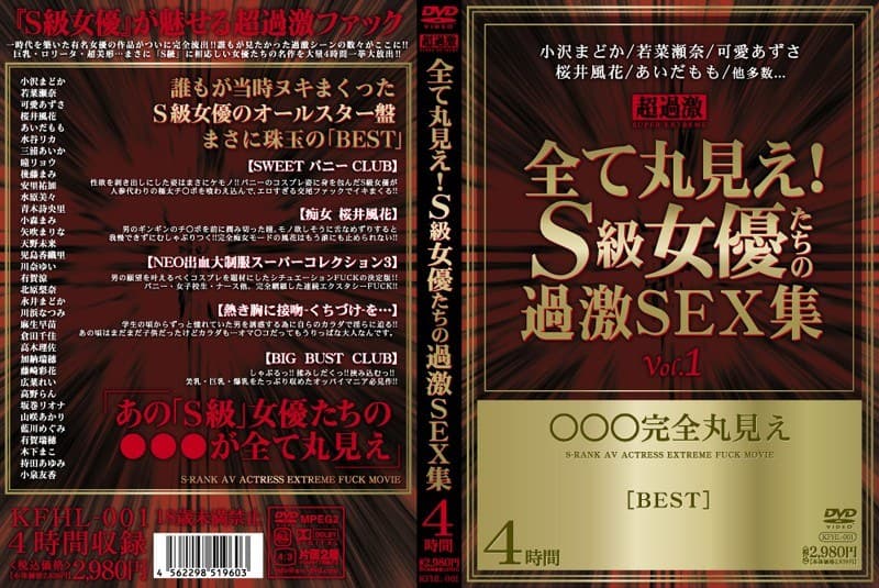 全て丸見え!S級女優たちの過激SEX集